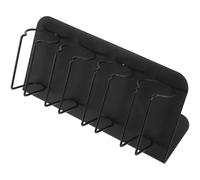 BIUDECO Rack Mural Inoxydable Noir pour Sèche-cheveux et Électro-tonsure Organisateur de Salon de Coiffure pour Ciseaux Coupe-choux Rasoir à Barbe et Accessoires