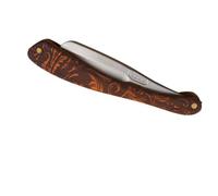 BIUDECO Rasoir Droit Acier Inoxydable Pliable pour Barbier Coupe Précise et Poignée Antidérapante Usage Manuel pour Rasage Humide Professionnel