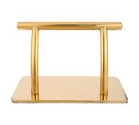 BIUDECO Repose-Pieds de Fauteuil de Coiffeur en Acier Inoxydable Doré, Accessoire de Remplacement pour Chaise de Salon, Pédale Robuste Ergonomique Adaptée aux Fauteuils de Shampoing