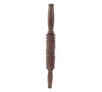 BIUDECO Rouleau de Massage en Bois Marron pour Dos et Jambes, Outil Manuel Multifonctionnel pour Améliorer la Circulation Sanguine la Maison Bureau