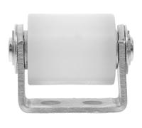 BIUDECO Roulettes pour Portail Coulissant 201 Acier Inoxydable Support Roulement à Billes Nylon Silencieux Guide-Rouleau Directionnel 30X35 MM pour Portes Plates Accessoire