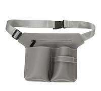 BIUDECO Sac Ceinture pour Coiffeur Cuir PU Gris Capacité Spacieuse pour Ciseaux Peignes et Accessoires de Coiffure Léger et Pochette Professionnelle pour Outils de Coiffure