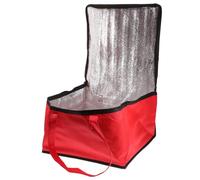 BIUDECO Sac Repas Portable Rouge Sac Thermique Repas avec Isolation Renforcée pour Pizza Pique et Transport à Emporter