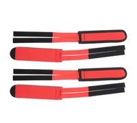 BIUDECO Sangles de Pédales Vélo Antidérapantes Réglables Accessoires Vélo Ultralégers en Maille Respirante 2 Paires Rouges d'Appartement Maintien Sécurisé des Pieds