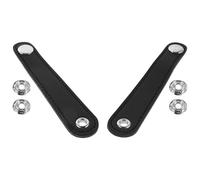 BIUDECO Sangles de Soufflet Accordéon en Cuir Double Couche Noires, Lot de 2 Espacement 11,2 CM, Accessoires pour Concerts et Pratique Quotidienne