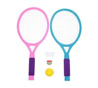 BIUDECO Set de Badminton pour Garçon Fille avec Plastiques Larges Jeu Sportif Extérieur et Intérieur pour Développer la Coordination Main Œil et pour Activités Parent Garçon Fille