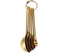 BIUDECO Set de Cuillères Doseuses en Acier Inoxydable Or Marquages Précis, Empilables, Finition Élégante pour Usage Quotidien et Assaisonnement Cuisine