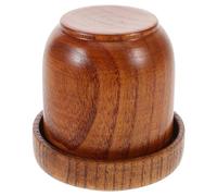 BIUDECO Set de Dés en Bois avec Couvercle Unique, Accessoires de Jeu pour Bars et Jeux D'ambiance, Gobelet à Dés Pratique pour Party Games
