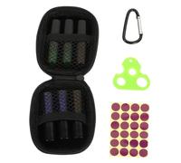 BIUDECO Set de Flacons Rechargeables pour Huiles Essentielles avec Pochette de Transport Noire Étanches et Réutilisables pour Cosmétiques et Soins Peau