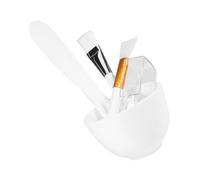 BIUDECO Set Kit Masque Visage DIY Bol Mélange Silicone Anti-chute avec Spatule Brosse et Cuillère pour Soins Peau