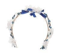BIUDECO Soft Clay Leaf Hairband Handmade Bridal Crystal Hair Vine Wedding Ornament Lightweight Elegant Hair Accessory For Brides