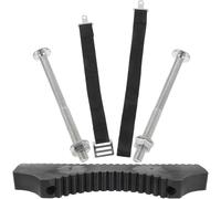 BIUDECO Stabilisateur d'Échelle Antidérapant en Aluminium Noir Coussinet et Bande de Fixation Accessoire pour Rallonge d'Échelle Télescopique Protection pour Poteau d'Échelle Kit