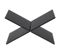 BIUDECO Support de Acrylique Noir Petit Porte-Magazine et Lutrin de Lecture Multi-Usage pour Recettes Ouvertes Stable et Résistant pour Bureau et Maison