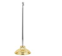 BIUDECO Support de Drapeau de Bureau en Métal Mât Droit Télescopique à 3 Sections Socle Décoratif Compact et Résistant à L’Usure Accessoire pour Salle de Réunion et Décoration de Bureau