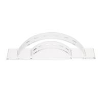 BIUDECO Support de Rangement Double Couche avec 6 Trous en Acrylique Transparent pour 6 Pinces à Épiler Petit et Esthétique et Soin Précis pour Extensions de Cils