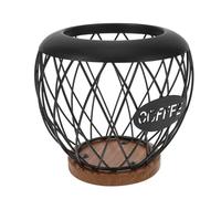 BIUDECO support panier à fruit panier rangement porte-collation récipient à fruits support de capsule de café Black