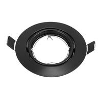 BIUDECO Support pour Projecteur Encastré LED Bague de Fixation Noire 802 Arc Cadre de Montage pour Spot Plafond Accessoire Compatible la Cuisine Salon et Bureau