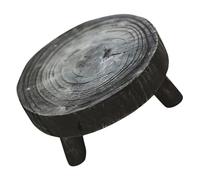 BIUDECO Support Rond en Bois Massif sur Pied Tripode Taille Moyenne Présentoir Décoratif pour Pots de Fleurs et Plantes d'Intérieur Support Stable pour Décoration Usage Photo et