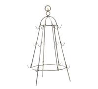 BIUDECO Support Suspendu pour Barbecue en Acier Inoxydable Grille de Cuisson avec Crochet Taille Petite pour Camping et Déjeuners en Plein Air