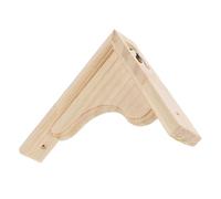 BIUDECO Supports D'étagère en Bois Triangulaires 15x15 Cm Équerres Murales Robustes pour Étagères Flottantes, Petite Console Murale Cuisine, Fixation par Vis, Rangement et Décoration