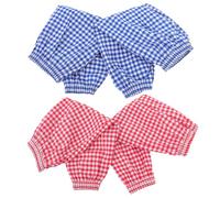 BIUDECO Surmanches de Nettoyage Réutilisables à Carreaux Bleu et Rouge Protection Manches Longues Résistantes à L'Huile Accessoires Cuisine Pratiques pour Vaisselle et Ménage Lot de 2