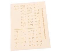 BIUDECO Tableau Braille Portable pour Aveugles Aide Pédagogique Compacte et Planche Dapprentissage des Lettres et Chiffres Braille Outil Denseignement Lecture Adapté Aux Personnes