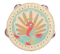 BIUDECO Tambourin Garçon Fille Durable Instrument Percussion Portable pour Éducation Musicale Maternelle Jeux Collectifs et Formation Rythmique