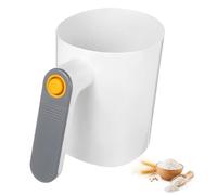 BIUDECO Tamis à Farine Électrique Portable avec Maille Inox pour Pâtisserie Tamisage Rapide et Polyvalent de Farine Cacao et Amidon Outil Automatique pour Cuisine et Boulangerie