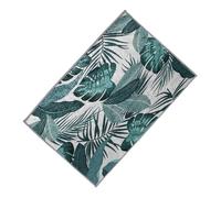 BIUDECO Tapis Carré de Bananier Vert Style Naturel Tapis de Sol Décoration Chambre et Salon Décoratif Antidérapant et Résistant à Humidité Polyvalent