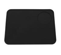 BIUDECO Tapis de Tassage Café Silicone Noir Antidérapant Coussin Stable pour Machine à Expresso Résistant pour Bar et Cuisine