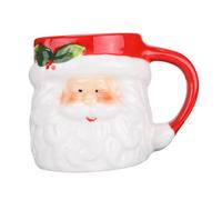 BIUDECO Tasse de santa en céramique simple rose Harry joyeux ton enfant tasses à café père noël décors de Noël tasses