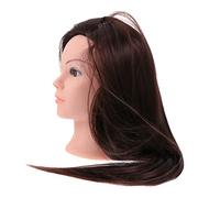 BIUDECO Tête Mannequin Coiffure Synthétique Naturelle pour Entraînement Perruque Salon pour Étudiants et Pratique à Domicile