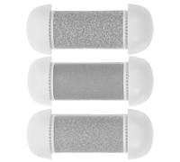 BIUDECO Têtes de Remplacement pour Pédicure Électrique 3 Pièces, Rouleaux Interchangeables en Abs et Émeri, Faciles à Nettoyer, pour Usage à Domicile Voyage