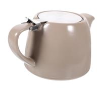 BIUDECO Théière Céramique avec Infuseur Acier Inoxydable Résistance Chaleur pour Usage Domestique et Dortoir Design Semi-mat Passe-thé Pratique pour et Fleurs