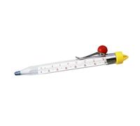 BIUDECO Thermomètre à Sucre Verre avec Clip Thermomètre Cuisine Sûr pour Cuisson Pâtisserie et Confiserie Résistant Haute Température Lecture Précise