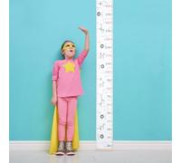 BIUDECO Toise Murale Tableau De Croissance Pour Garçon Et Filles, Déco Chambre Bébé, Mesure Hauteur, Toile 20x200 Cm, Motif Savane Afrique, Outil De Suivi De Taille Pratique Et Portable