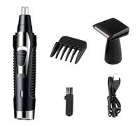 BIUDECO Tondeuse Électrique Multifonction Compacte pour Hommes Rasoir Nez et Oreilles Rechargeable avec Lame Précise Set Portable avec Accessoires de Nettoyage et Huile de Maintenance