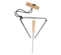 BIUDECO Triangle à Percussion Portatif avec Cloche Fer Orff pour Orchestre Scolaire et Bande Musicale Instrument Rythmique et Facile à Transporter