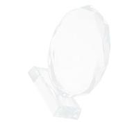 BIUDECO Trophée en Cristal Octogonal 200 Mm, Plaque Récompense Entreprise, Coupe Trophée Cristal Vierge pour Médailles de Récompense, Décoration Cérémonie Sportive et Remise Prix