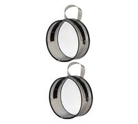 BIUDECO Trousse De Maquillage Transparente Multifonction 2 Pièces Ronde PVC Portable pour Voyage Et Organisation Quotidienne