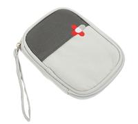 BIUDECO Trousse de Secours Petite avec Fermeture Éclair Douce Pochette de Rangement Portable pour Voyage et Plein Air Double Face avec Large Ouverture pour et Accessoires de Premiers