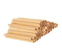 BIUDECO Tubes à Abeilles en Matériau Naturel 50 Pcs 6 Pouces Recharge pour Ruches D’Extérieur Inserts de Nidification pour Abeilles Maçonnes Habitat Écologique pour Pollinisation en
