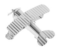 BIUDECO Vintage Iron Aircraft Model Décor Ornement Avion Rétro Robuste pour Bureau et Maison Modèle de Combat Petit Décoration de Table Chic et