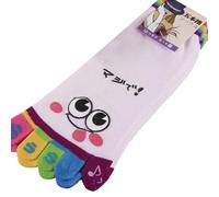 BIUFY Chaussettes à Orteils pour Femmes, Bottines en Coton, Chaussettes Fantaisie Amusantes à Cinq Doigts, Chaussettes Cheville Roses à Motifs.