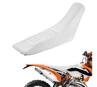 BIUGERCN Housse De Siège Moto Large Universelle Protection De Selle De Moto Tout-Terrain pour KTM 350/500 EXC-F EXC 250/430/480 Beta RR-S HM50 XT660 Pit Dirt Bike Enduro Blanc