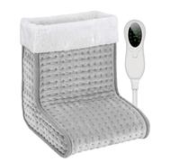 Biutee Chauffe-pieds et mollets électrique, chauffage rapide, 40 cm de haut, 10 niveaux de température (30-60 °C), 3 minuteries (45/90/120 min), taille maximale du chauffe-pieds (44)