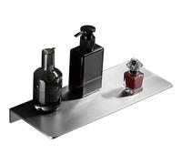 Biutimarden 30Cm Auto-Adhésif, Autocollant Étagère De Douche Mural Sus304 Acier Inoxydable Paniers De Rangement pour Chariot De Douche Pas De Perçage Antirouille Accessoires(Brossé)