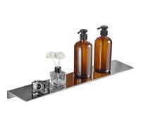 Biutimarden 40Cm Auto-Adhésif, Autocollant Étagère De Douche Mural Sus304 Acier Inoxydable Paniers De Rangement pour Chariot De Douche Pas De Perçage Antirouille Accessoires(Chrome)