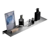 Biutimarden 40Cm Auto-Adhésif, Autocollant Étagère De Douche Mural Sus304 Acier Inoxydable Paniers De Rangement pour Chariot De Douche Pas De Perçage Antirouille Accessoires(Brossé)