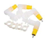 BIUYUYO Tétines d'Abreuvoirs Automatiques pour Volailles, Lot de 4, Mécanisme à Picorer Double Joint, avec Joint d'eau, pour Poussins et Cailles, Abreuvoir Automatique pour Volailles,